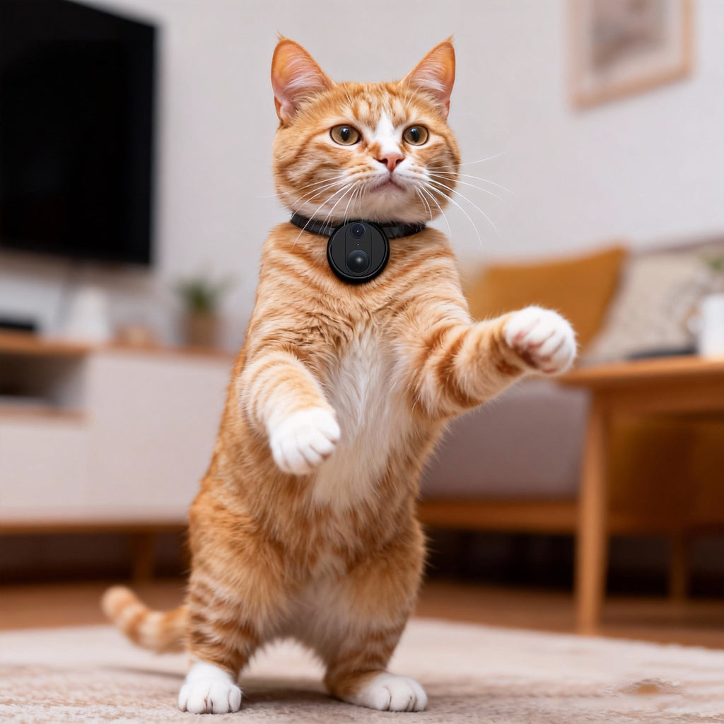WiFi Pet Collar Camera - Real-Time Monitoring & Recording