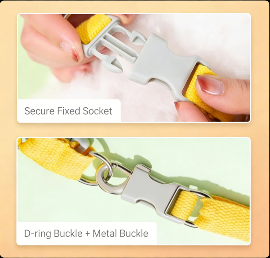 Anti-Escape Cat Harness & Leash Set - Adjustable Vest Style