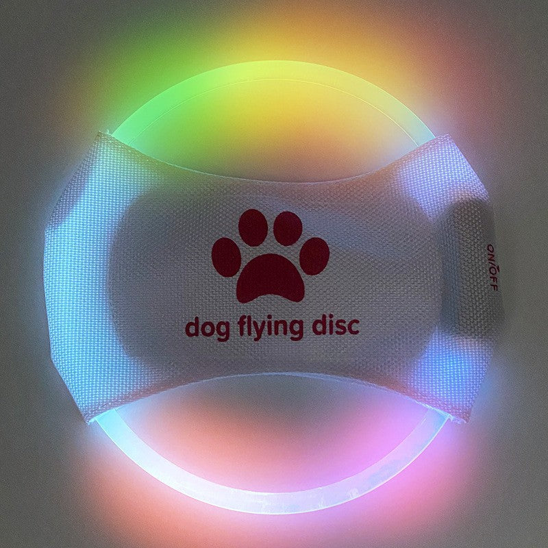 LED Glowing Frisbee - Rechargeable Dog Training Toy