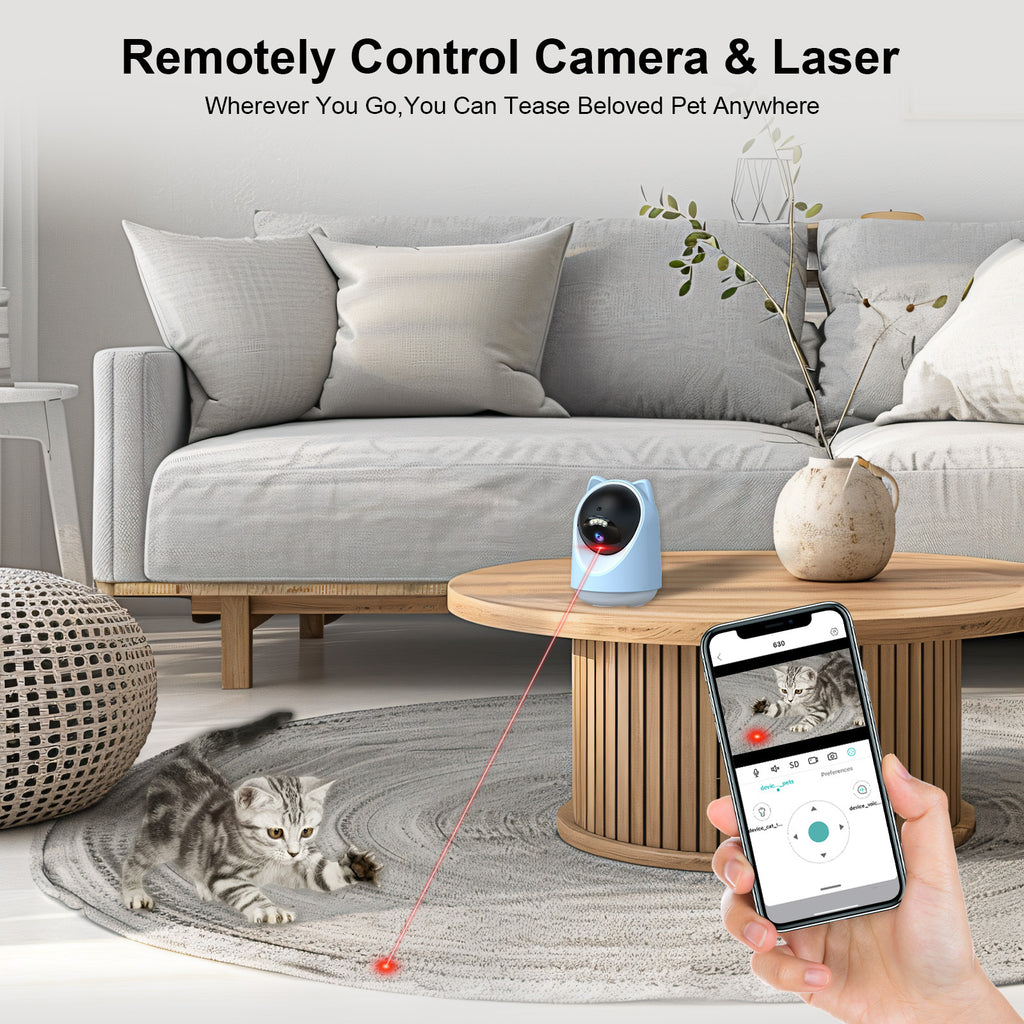 AI Pet Camera with Auto-Tracking & Laser Toy - 5G Smart Monitor