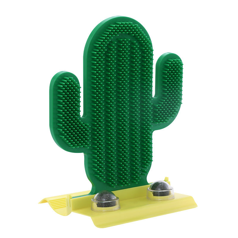 Cactus Cat Scratcher with Catnip Ball Toy