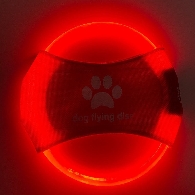 LED Glowing Frisbee - Rechargeable Dog Training Toy