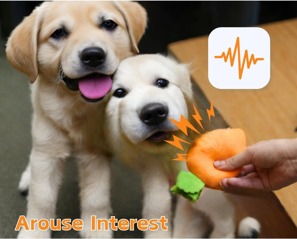 Interactive Carrot Pulling Plush Toy - Sniffing Mat & Chew Toy