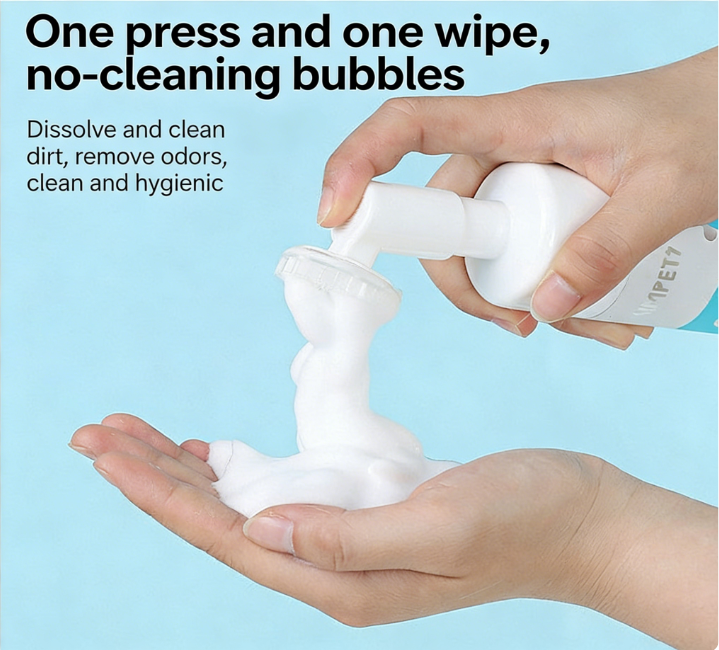 Pets Paw No-Wash Cleaning Foam Brush