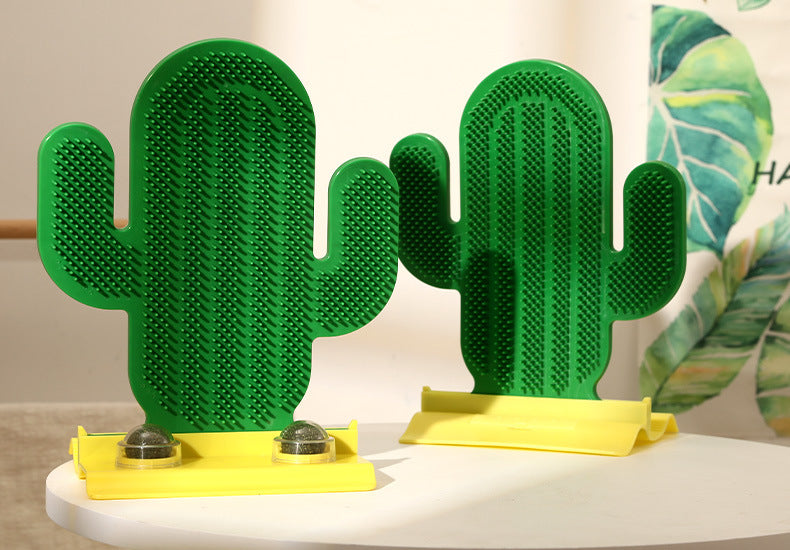 仙人掌猫抓板带猫薄荷球玩具