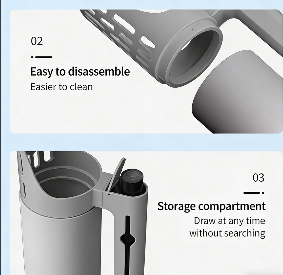 All-in-One Cat Litter Scoop with Built-in Waste Container