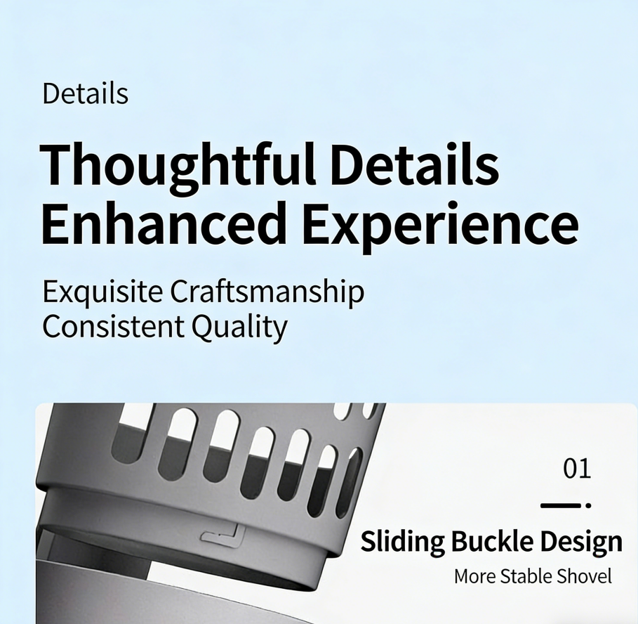 All-in-One Cat Litter Scoop with Built-in Waste Container