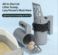 All-in-One Cat Litter Scoop with Built-in Waste Container