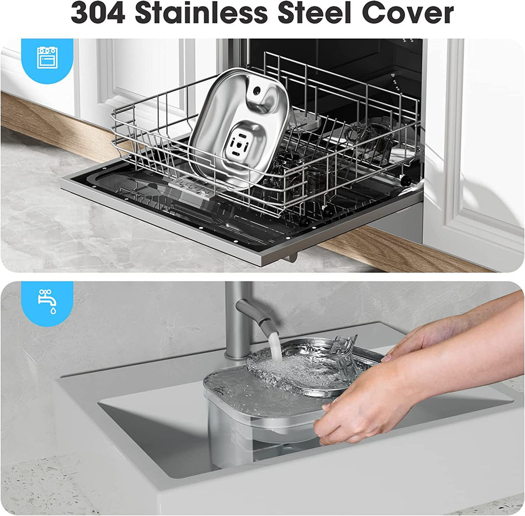 Smart Pet Water Fountain with Temperature Control & Filtration