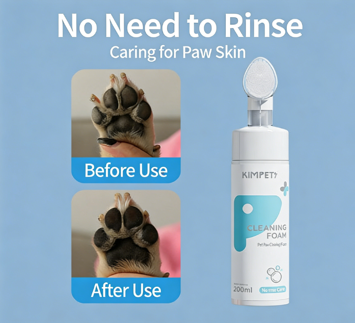 Pets Paw No-Wash Cleaning Foam Brush