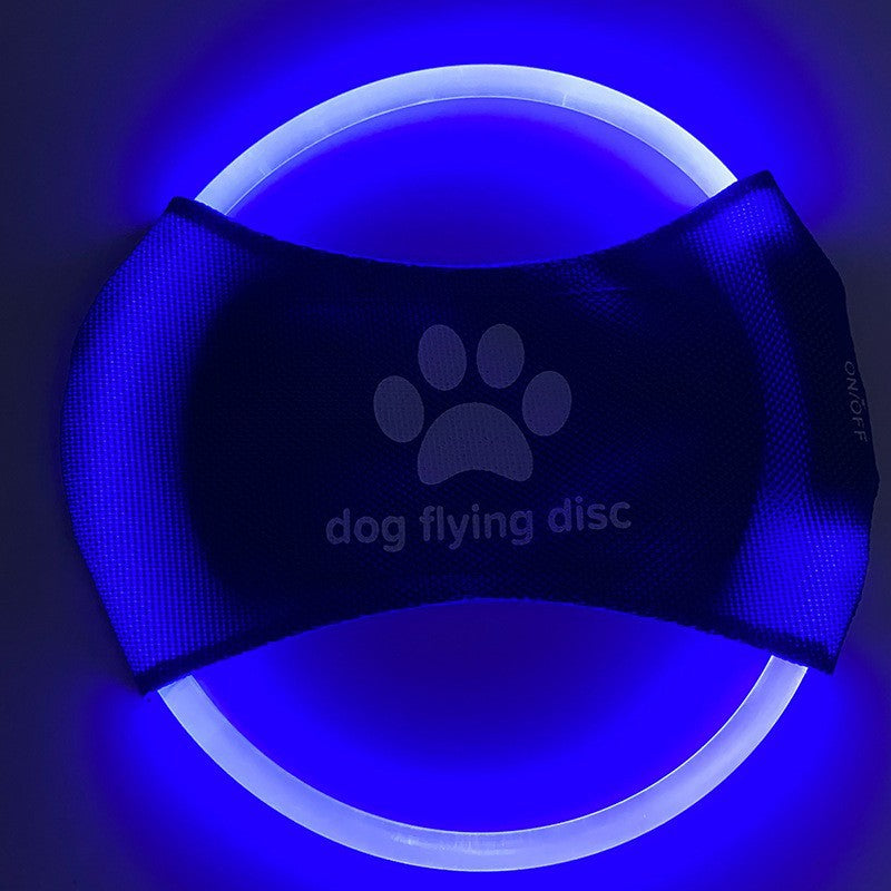 LED Glowing Frisbee - Rechargeable Dog Training Toy