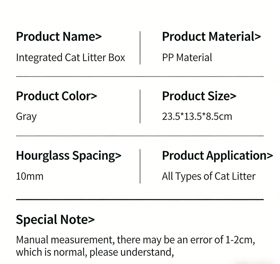 All-in-One Cat Litter Scoop with Built-in Waste Container