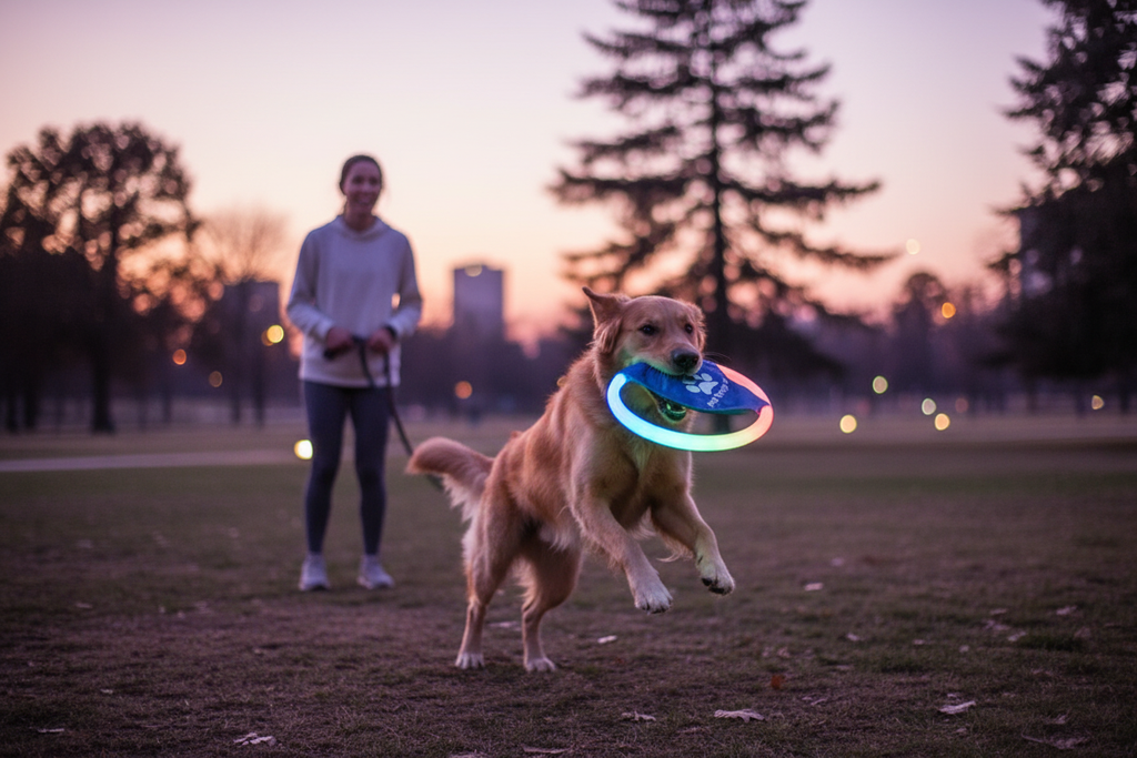 LED Glowing Frisbee Lifestyle Scene