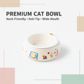 Premium Cat Bowl - Clean Modern Design